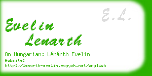 evelin lenarth business card