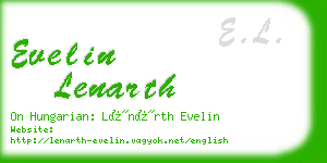 evelin lenarth business card